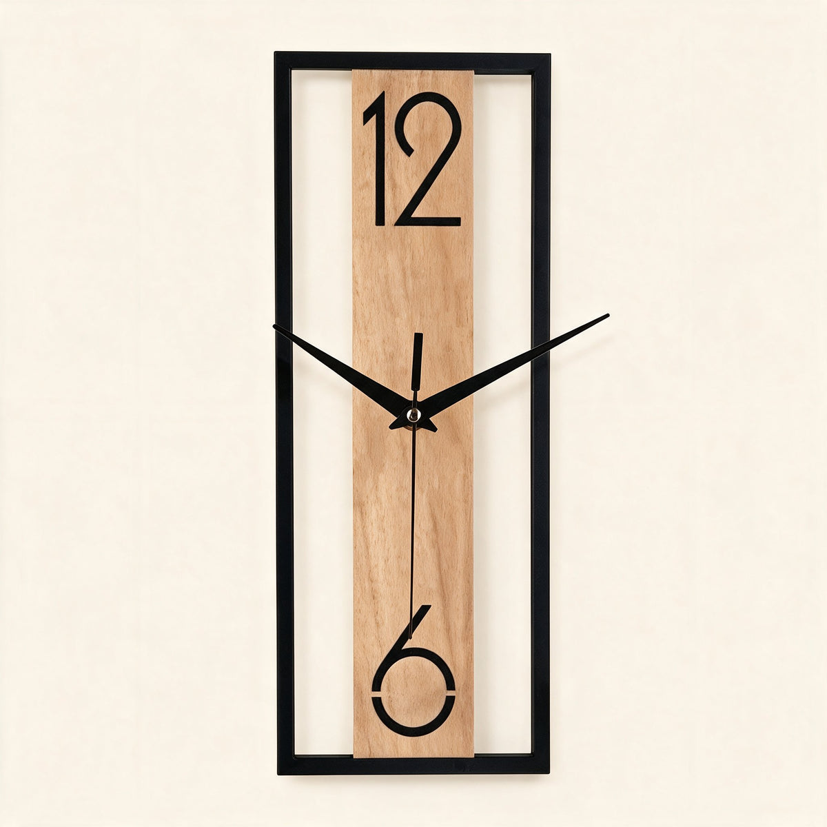 Slate Panel Wall Clock - hero product shot