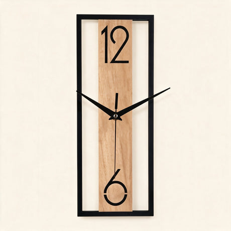 Slate Panel Wall Clock - hero product shot