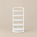 Vertex Round Shoe Rack — 5-Tier White