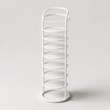 Vertex Round Shoe Rack — White finish