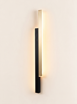Vertical Strip Wall Sconce - hero product shot (Black + Gold)