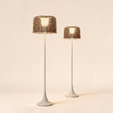 Willow Solar Floor Lamp — hero product shot (white)